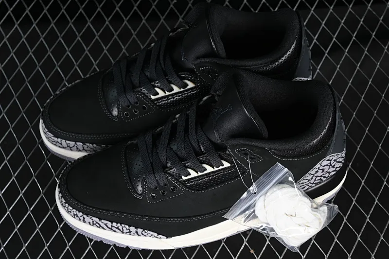 All categories Air Jordan Jordan series basketball shoes Air Jordan 3 Air Jordan 3 Retro "Off Noir" AJ3 Joe 3 old black cement CK9246-001